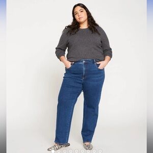 Universal Standard Etta High Rise Straight Leg Jeans